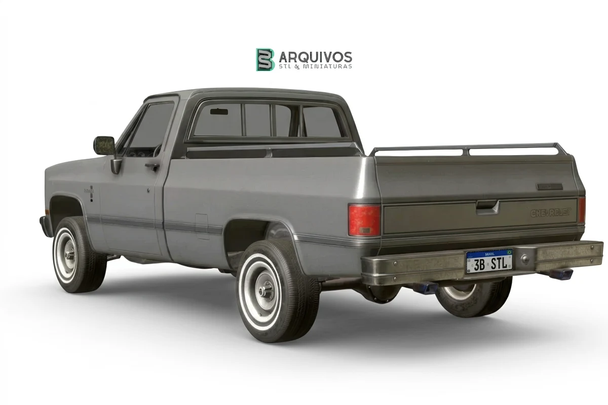 Modelo 3D STL - Chevrolet C10 Silverado 1982 — foto 2